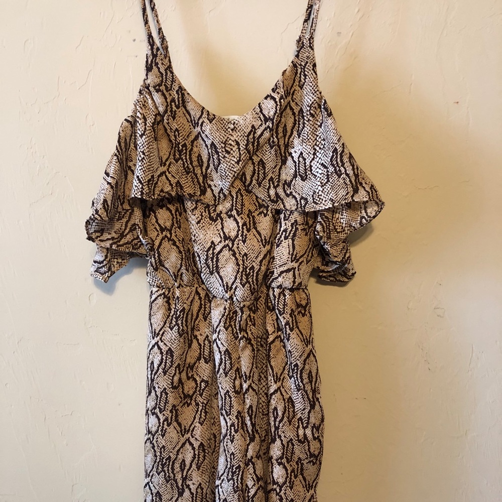 Davi & Dani snakeskin romper